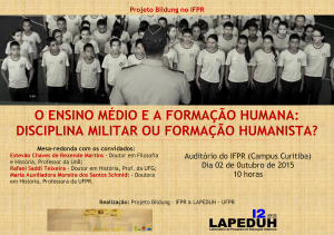 cartaz bildung no IFPR